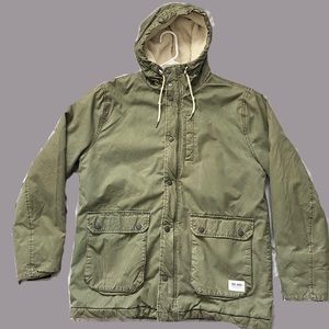 Heavy olive green parka